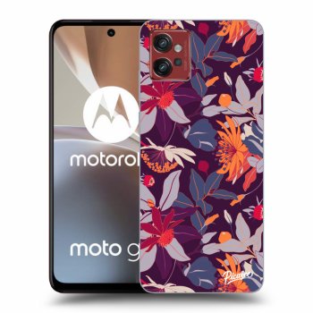 Obal pro Motorola Moto G32 - Purple Leaf