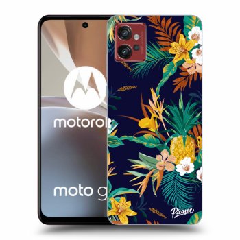 Picasee silikonový černý obal pro Motorola Moto G32 - Pineapple Color