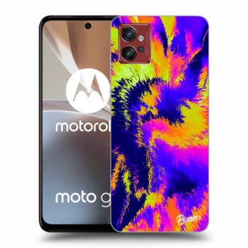 Picasee silikonový černý obal pro Motorola Moto G32 - Burn