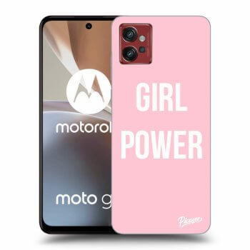 Picasee silikonový černý obal pro Motorola Moto G32 - Girl power