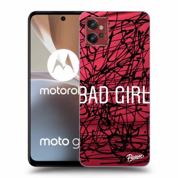 Picasee silikonový černý obal pro Motorola Moto G32 - Bad girl