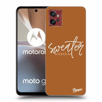 Picasee silikonový černý obal pro Motorola Moto G32 - Sweater weather