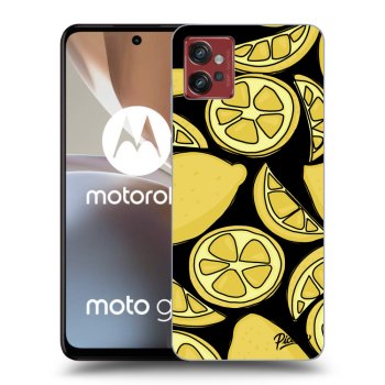Picasee silikonový černý obal pro Motorola Moto G32 - Lemon