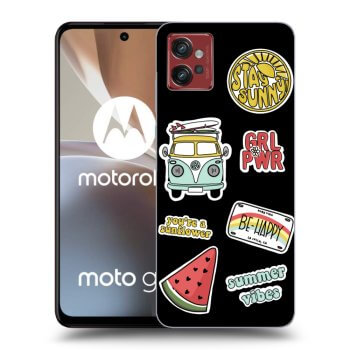 Picasee silikonový černý obal pro Motorola Moto G32 - Summer
