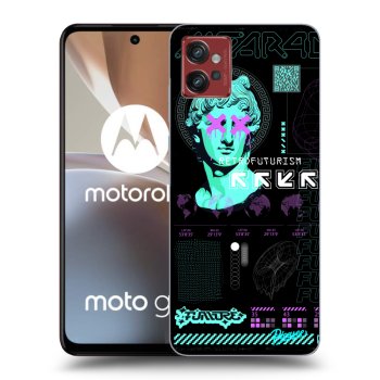 Picasee silikonový černý obal pro Motorola Moto G32 - RETRO