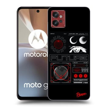 Picasee silikonový černý obal pro Motorola Moto G32 - WAVES