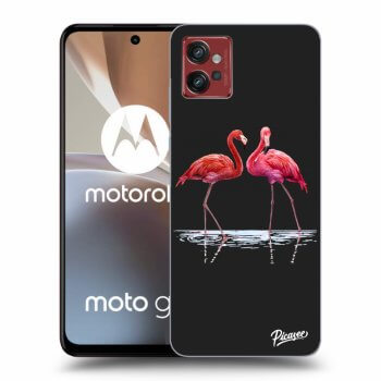 Obal pro Motorola Moto G32 - Flamingos couple