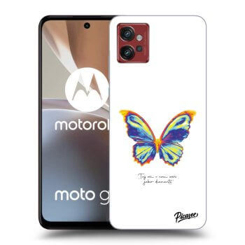 Picasee silikonový černý obal pro Motorola Moto G32 - Diamanty White