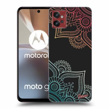 Picasee silikonový černý obal pro Motorola Moto G32 - Flowers pattern