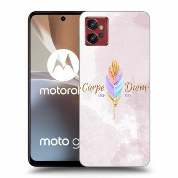 Picasee silikonový černý obal pro Motorola Moto G32 - Carpe Diem