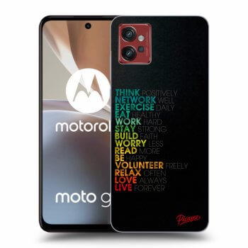 Picasee silikonový černý obal pro Motorola Moto G32 - Motto life