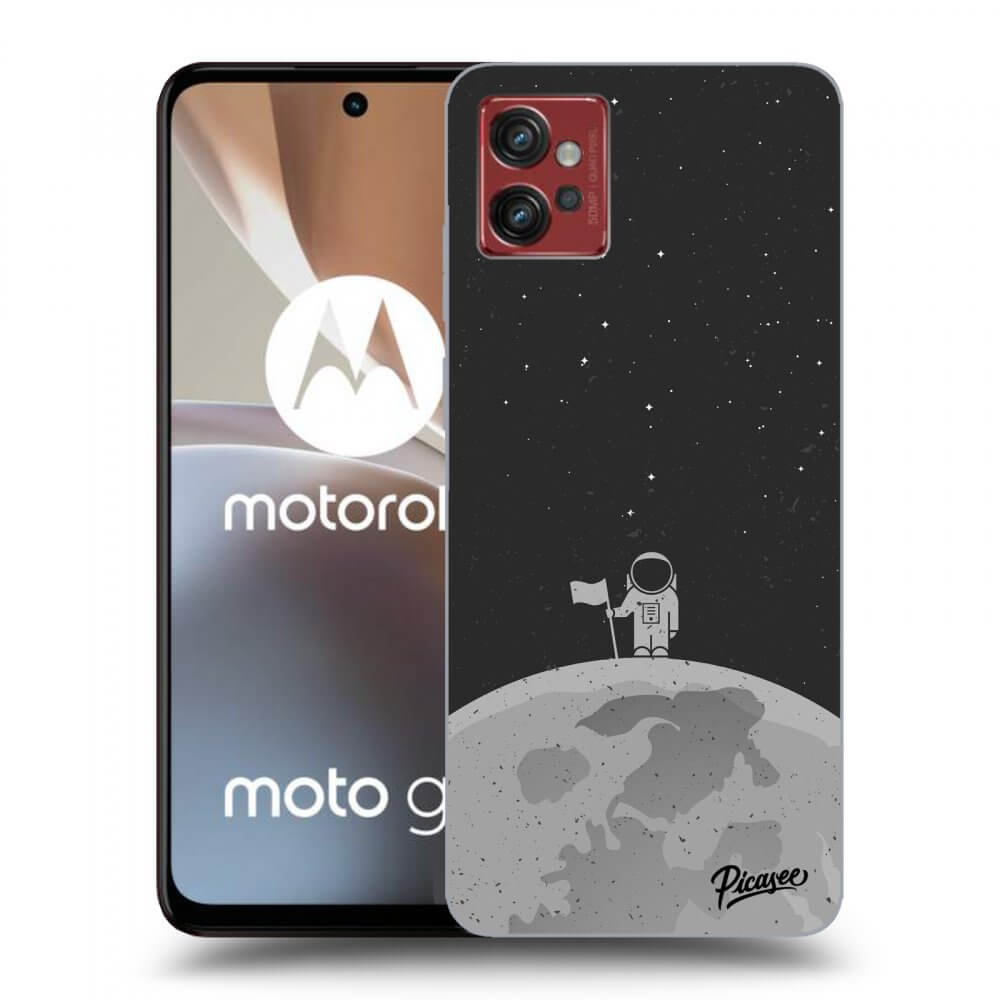 Picasee silikonový černý obal pro Motorola Moto G32 - Astronaut