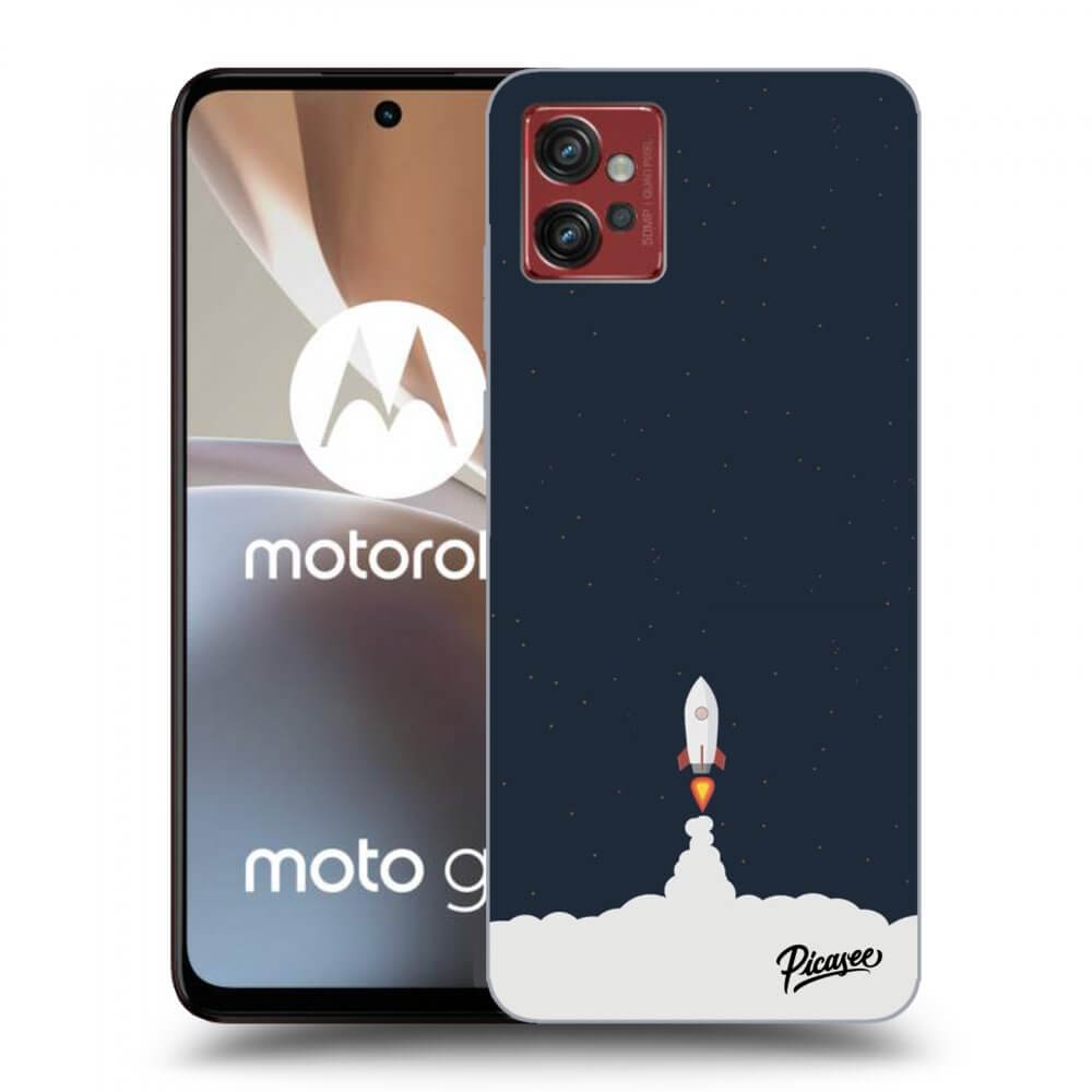 Picasee silikonový černý obal pro Motorola Moto G32 - Astronaut 2