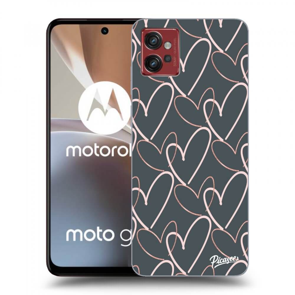 Picasee silikonový průhledný obal pro Motorola Moto G32 - Lots of love