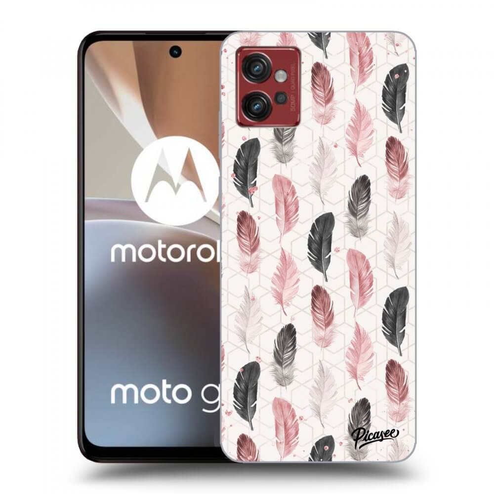 Picasee silikonový průhledný obal pro Motorola Moto G32 - Feather 2