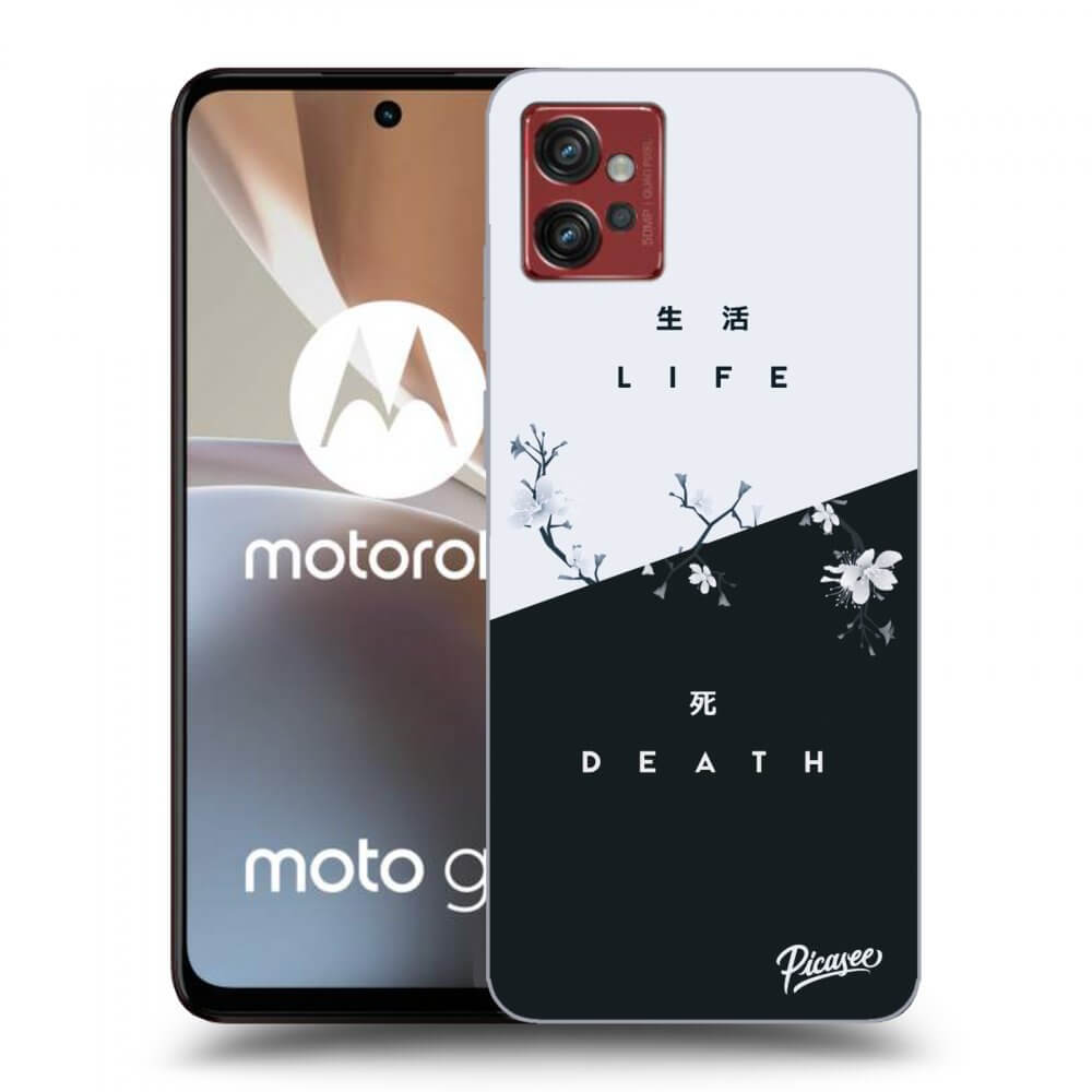 Picasee silikonový černý obal pro Motorola Moto G32 - Life - Death