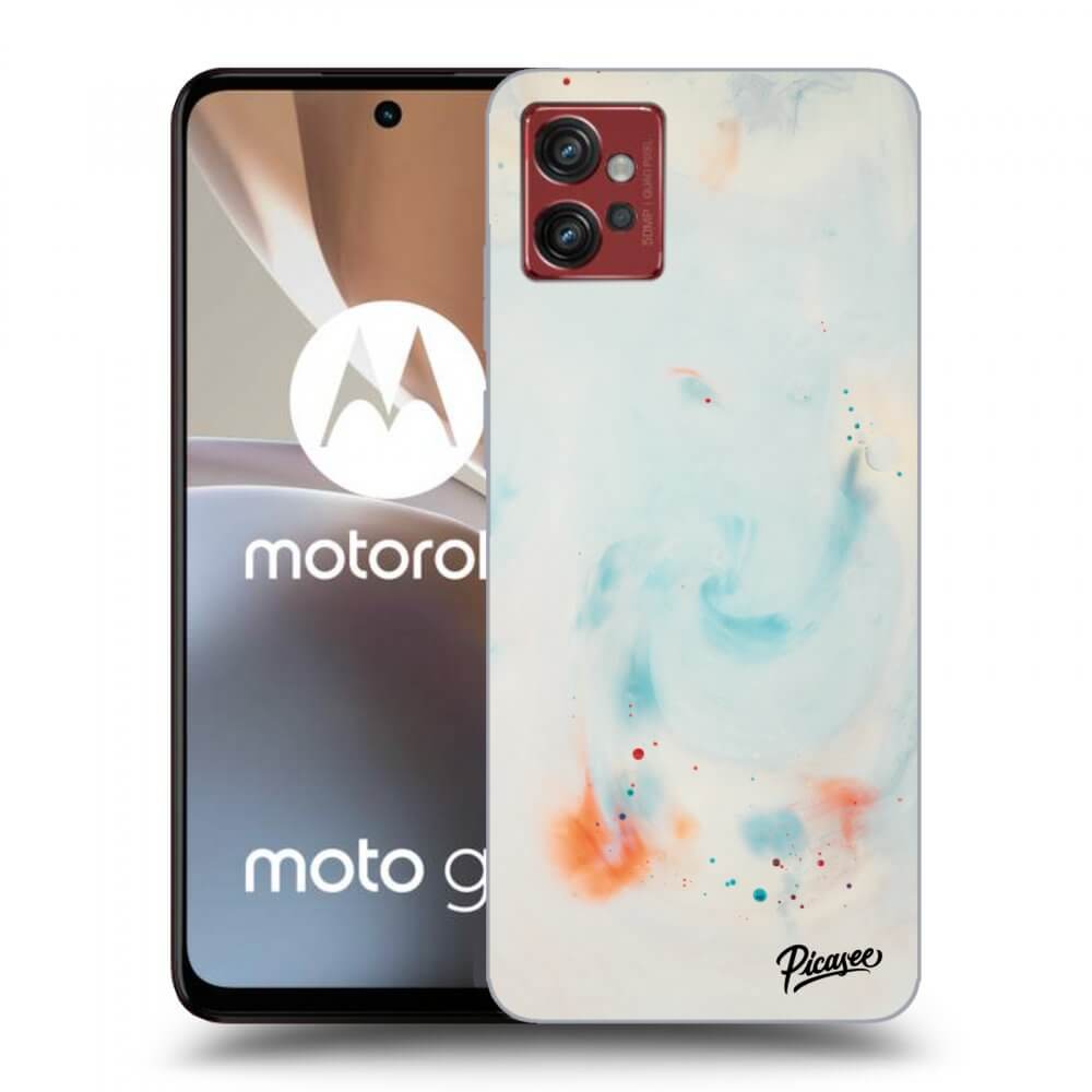 Picasee silikonový černý obal pro Motorola Moto G32 - Splash