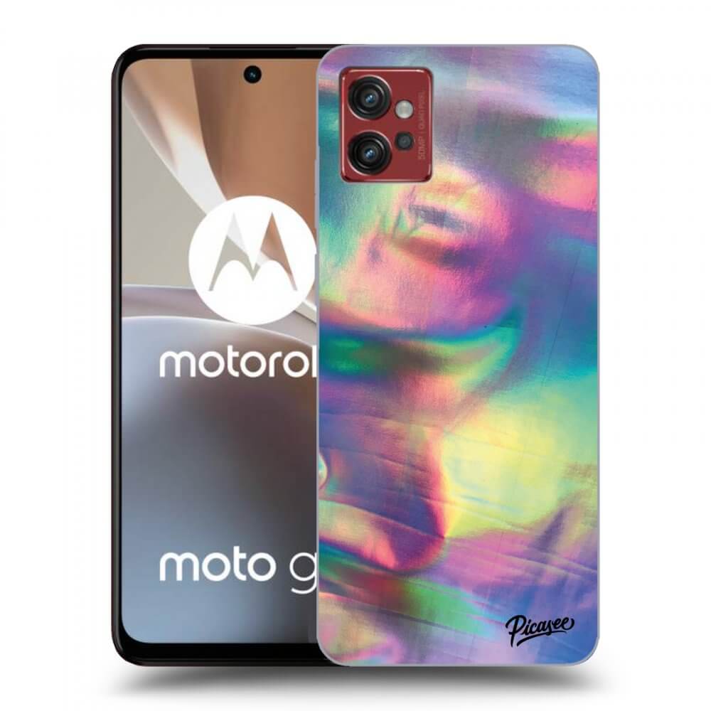 Picasee silikonový černý obal pro Motorola Moto G32 - Holo
