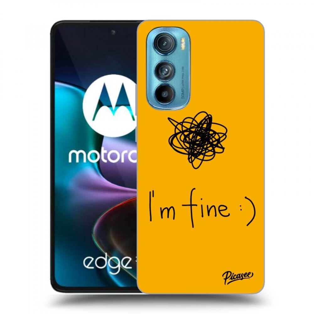 Picasee silikonový černý obal pro Motorola Edge 30 - I am fine