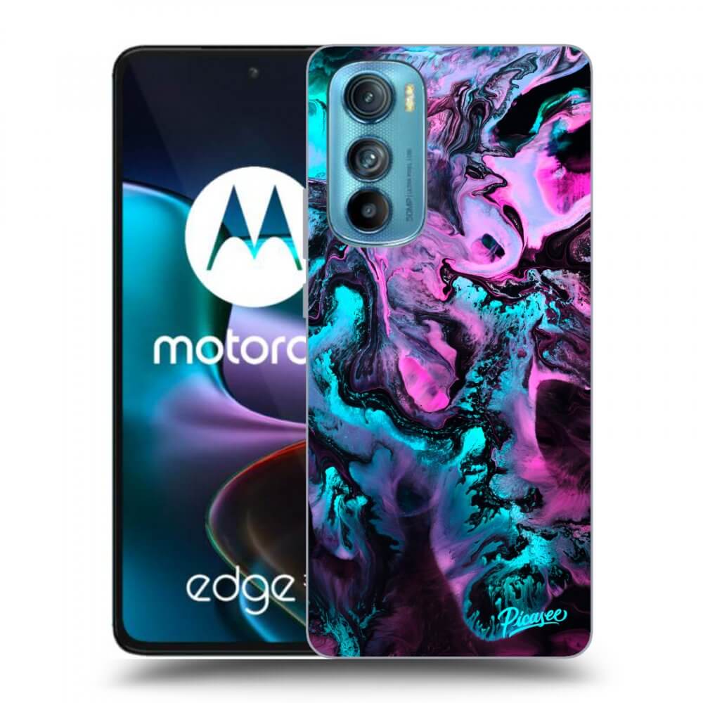 Picasee silikonový černý obal pro Motorola Edge 30 - Lean