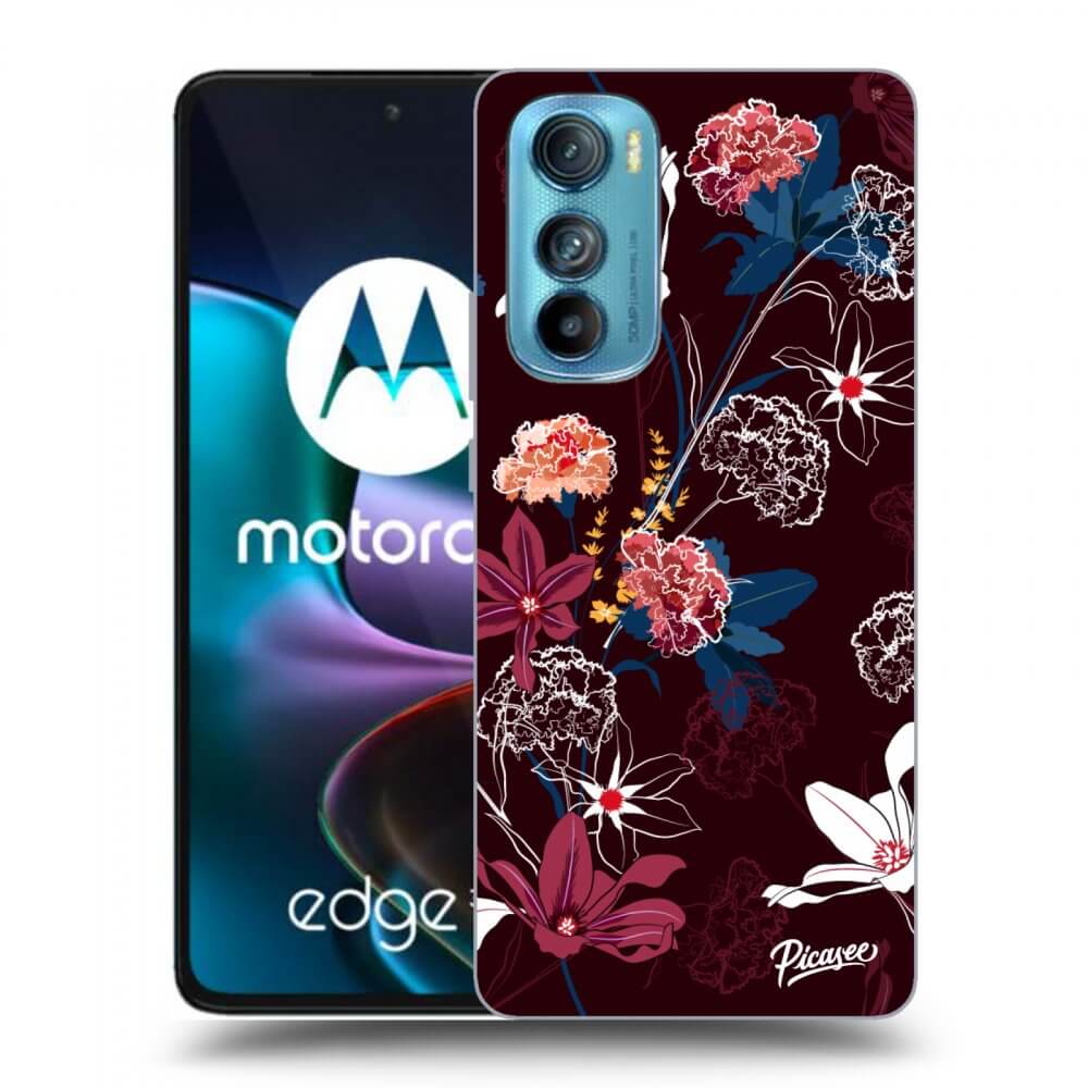 Picasee silikonový průhledný obal pro Motorola Edge 30 - Dark Meadow