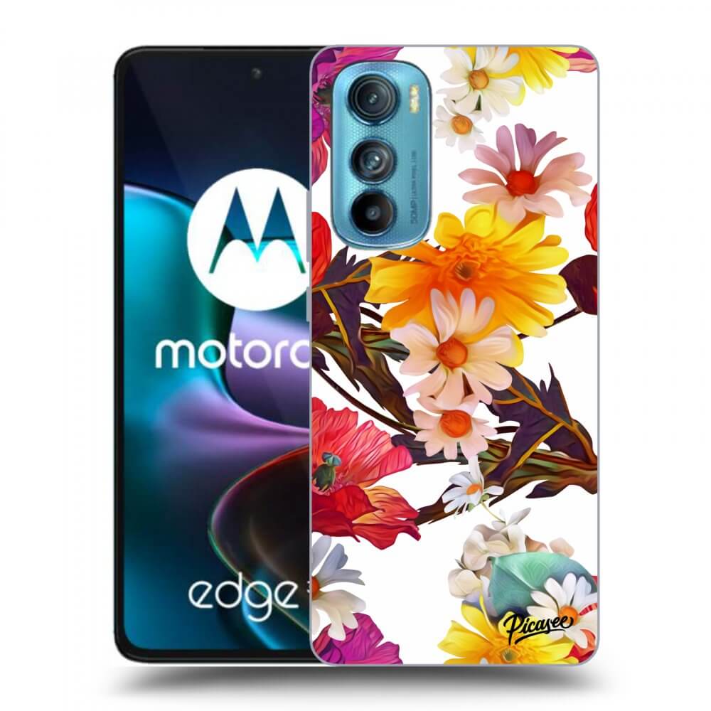 Picasee silikonový průhledný obal pro Motorola Edge 30 - Meadow