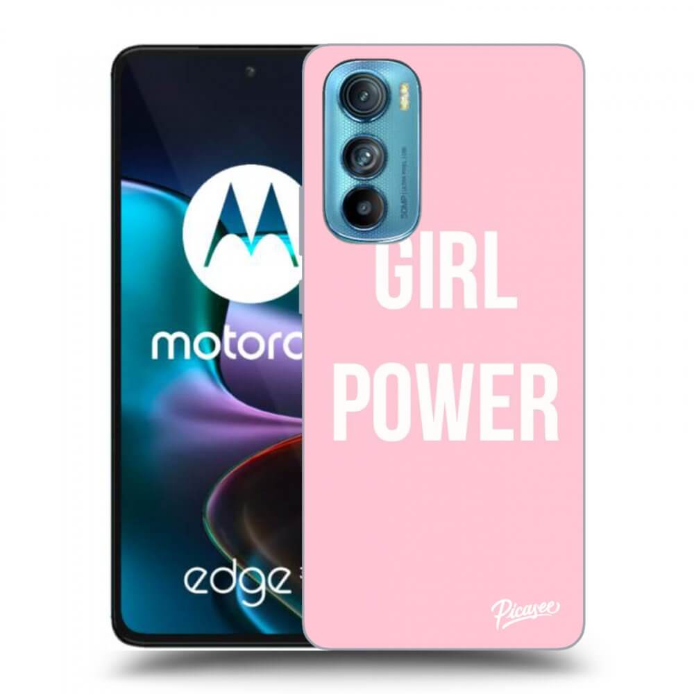 Picasee silikonový černý obal pro Motorola Edge 30 - Girl power