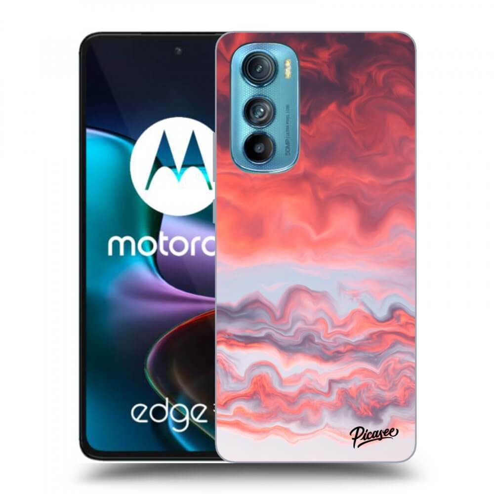 Picasee silikonový černý obal pro Motorola Edge 30 - Sunset