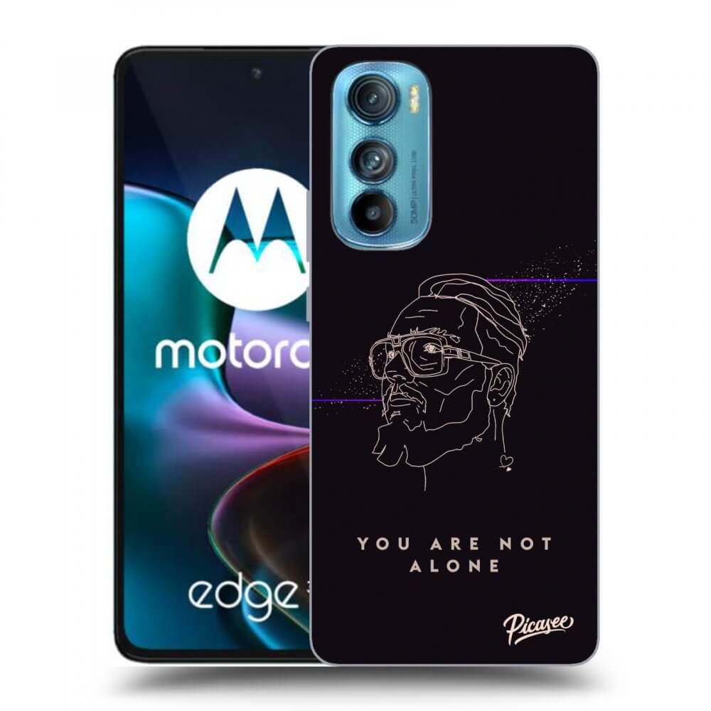 Picasee silikonový černý obal pro Motorola Edge 30 - You are not alone