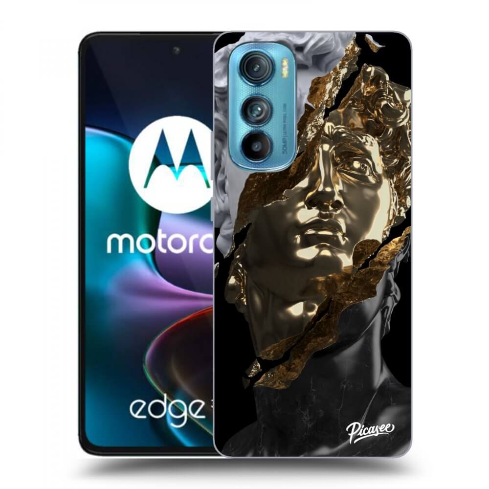 Picasee silikonový černý obal pro Motorola Edge 30 - Trigger