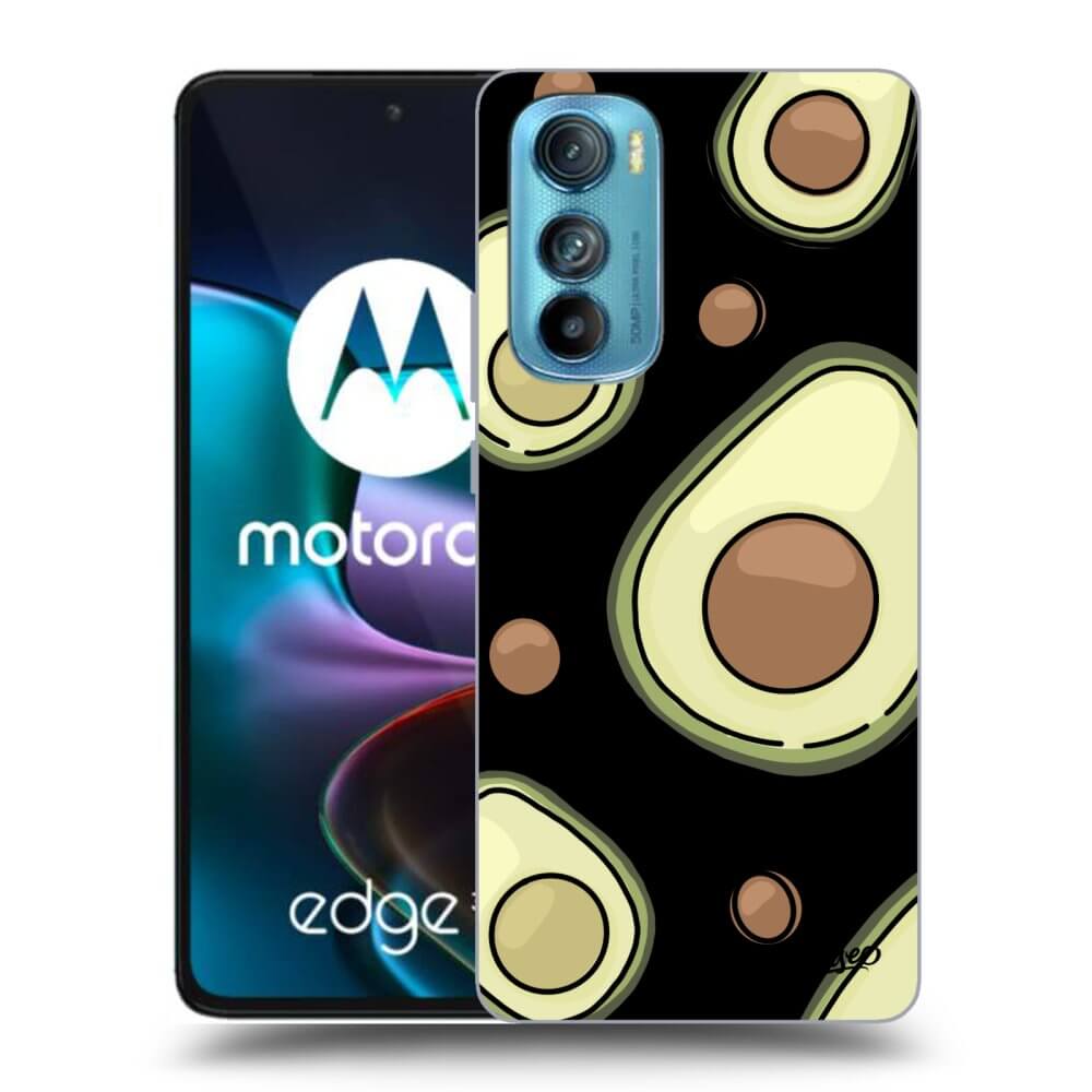 Picasee silikonový černý obal pro Motorola Edge 30 - Avocado