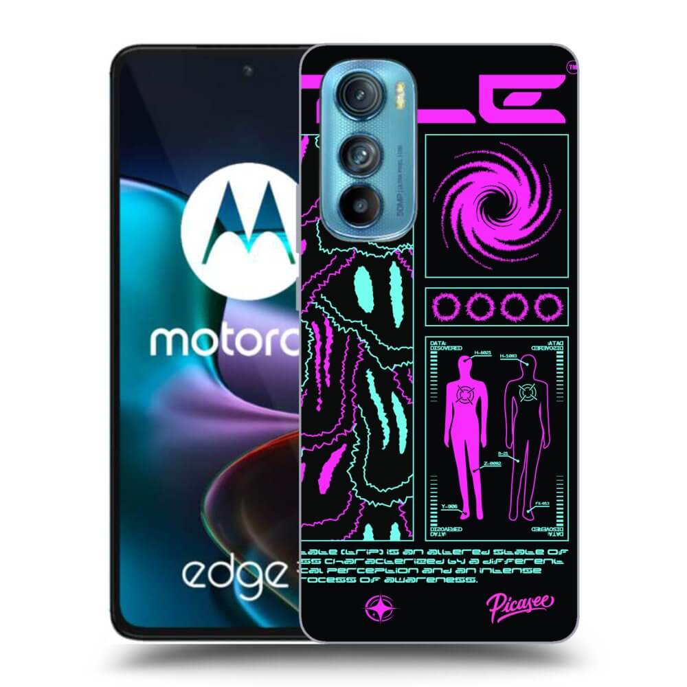 Picasee silikonový průhledný obal pro Motorola Edge 30 - HYPE SMILE