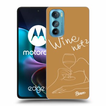 Picasee silikonový průhledný obal pro Motorola Edge 30 - Wine not