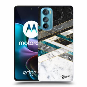 Obal pro Motorola Edge 30 - Black & White geometry
