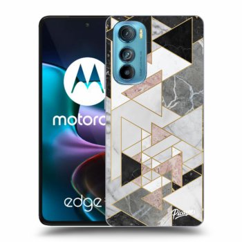 Picasee silikonový černý obal pro Motorola Edge 30 - Light geometry