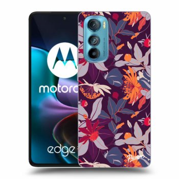 Obal pro Motorola Edge 30 - Purple Leaf