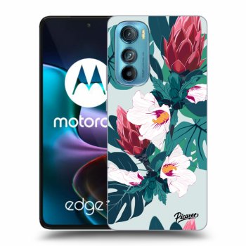 Picasee silikonový průhledný obal pro Motorola Edge 30 - Rhododendron