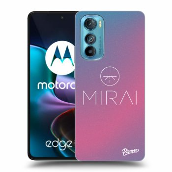 Picasee silikonový černý obal pro Motorola Edge 30 - Mirai - Logo