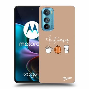 Picasee silikonový černý obal pro Motorola Edge 30 - Autumn