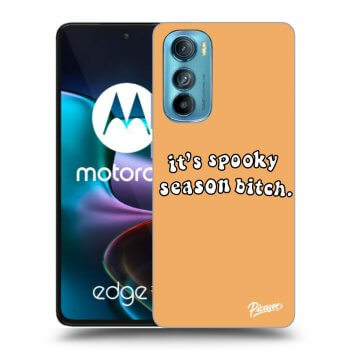 Picasee silikonový černý obal pro Motorola Edge 30 - Spooky season