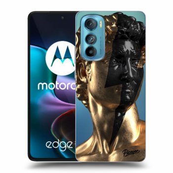 Picasee silikonový průhledný obal pro Motorola Edge 30 - Wildfire - Gold