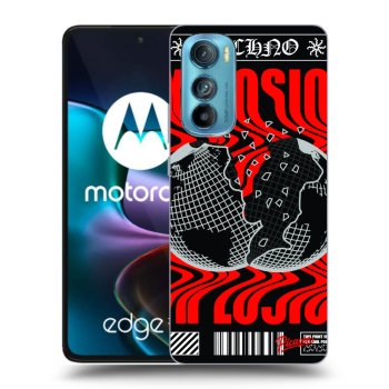 Picasee silikonový černý obal pro Motorola Edge 30 - EXPLOSION
