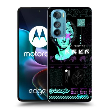 Picasee silikonový černý obal pro Motorola Edge 30 - RETRO