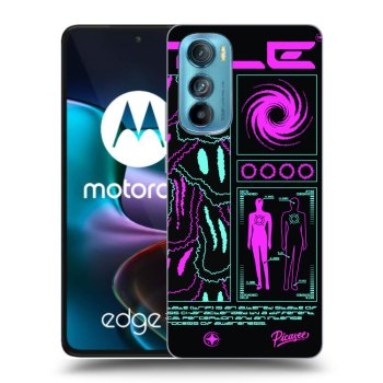 Picasee silikonový černý obal pro Motorola Edge 30 - HYPE SMILE