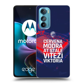 Picasee silikonový černý obal pro Motorola Edge 30 - FC Viktoria Plzeň E