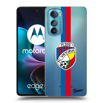 Picasee silikonový průhledný obal pro Motorola Edge 30 - FC Viktoria Plzeň H