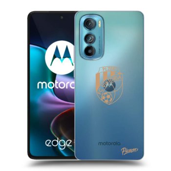 Picasee silikonový průhledný obal pro Motorola Edge 30 - FC Viktoria Plzeň I