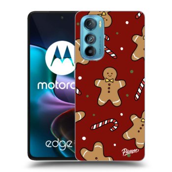 Picasee silikonový černý obal pro Motorola Edge 30 - Gingerbread 2