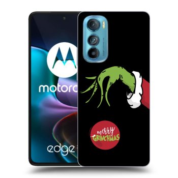 Picasee silikonový černý obal pro Motorola Edge 30 - Grinch