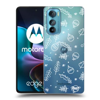 Picasee silikonový průhledný obal pro Motorola Edge 30 - Mistletoe